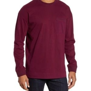 NWT TED BAKER LONDON Men’s Long Sleeve T-Shirt with Pocket